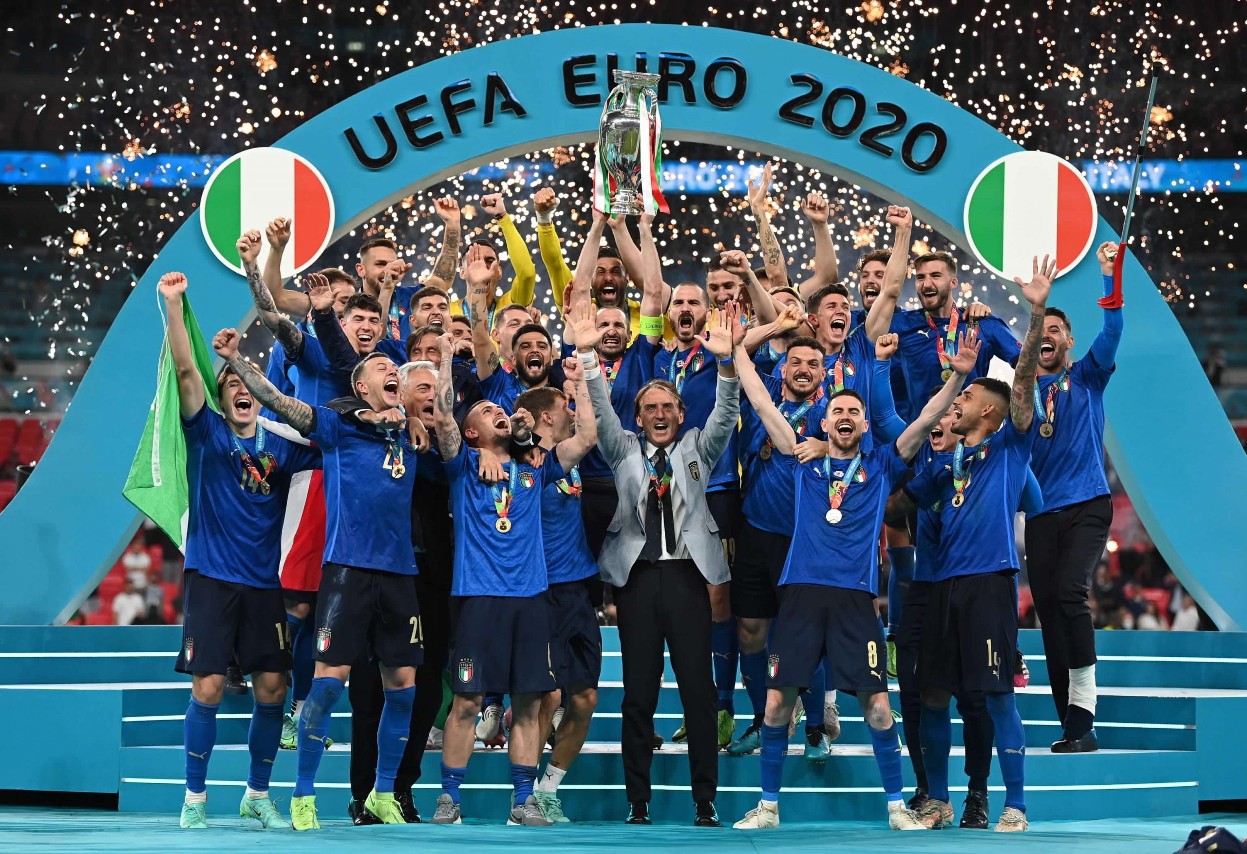 La vincitrice dell'ultima edizione dell'Europeo di calcio, l'Italia