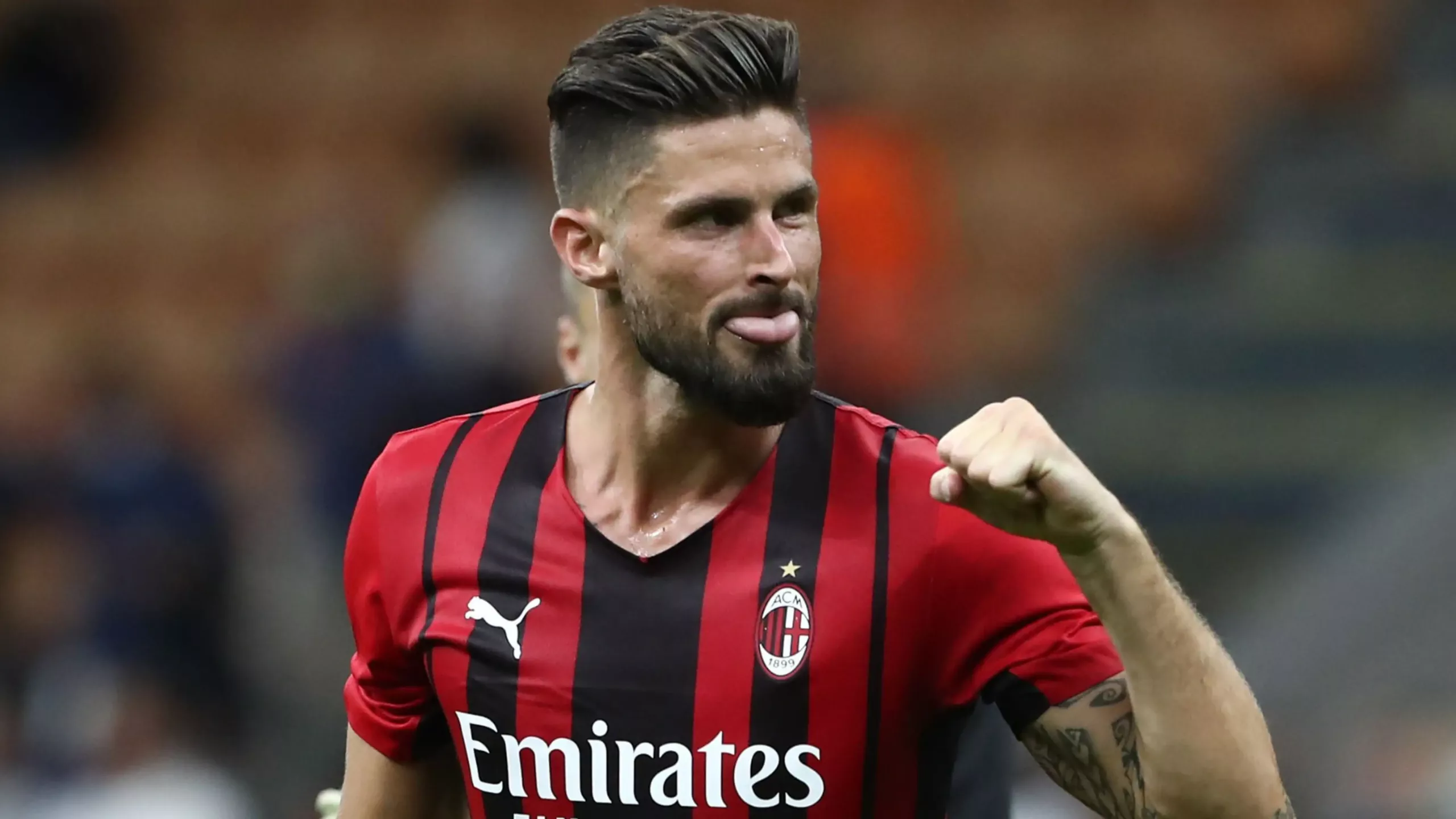 Giroud, giocatore del Milan